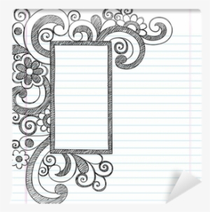 Rectangle Doodle Frame Border Sketchy Back To School - Designs For Chart Paper Border #2032864