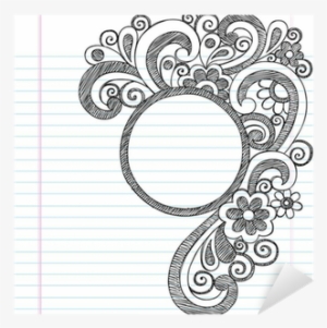 Circle Doodle Frame Border Sketchy Back To School Doodles - Doodle Frame #2032932