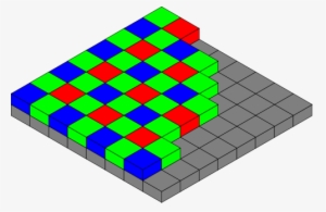 Now, The Pixels Sitting Behind These Filters Don't - Bayer Pattern #2033225