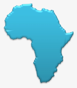 Wiki Africa 3d Hd Map - Africa Map Blue Png #2033648