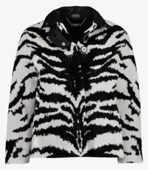 Cropped Zebra Print Jacket - Coat #2033938