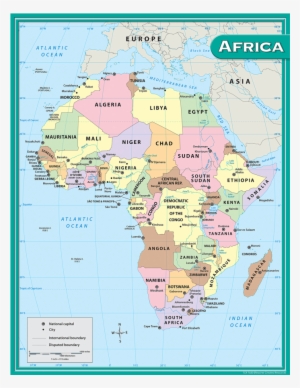 Tcr7650 Africa Map Chart Image - Teacher Created Resources Africa Map Chart #2034502