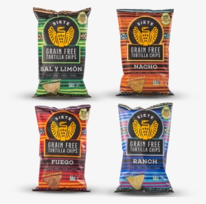 New Chip Sampler Pack - Siete - Grain Free Tortilla Chips Sea Salt - 5 Oz. #2034550