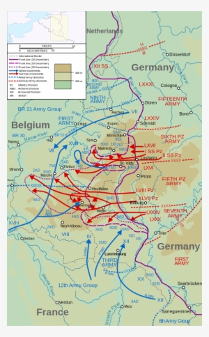 December 16, 1944 World War Ii- The Battle Of The Bulge - Battle Of Imphal Maps #2034621