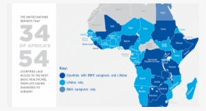 Collaborating, Caring, And Curing Across Africa - Map Of Africa's Hospitals #2034622