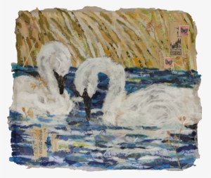 Art Work Of Two Swans By Susan A #2035075