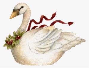 Christmas Swan / Goose Clip Art - Christmas Swan #2035146