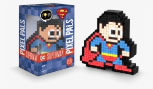 Pdp Pixel Pals Dc Comics Superman Collectible Lighted - Pixel Pals Dc #2035233