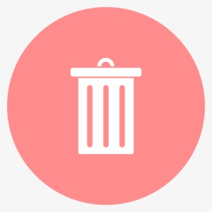 Trash, Icon - Recycle Bin Circle Icon #2036190