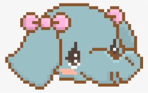 Kawaii Elephant - Elephant Pixel Transparent Png #2036227