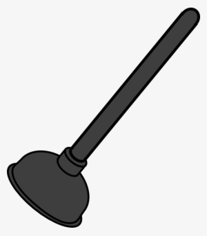 How To Set Use Gray Toilet Plunger Clipart #2036559