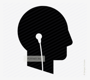 Vector Icon Of Male Profile With Headphones - Floor #2036657