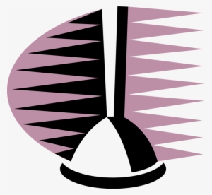 Vector Illustration Of Plumber's Friend Toilet Plunger - Illustration #2036806
