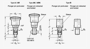 Zoom Locking Plungers Gn 816 Sketch - Protruded Pin #2036959