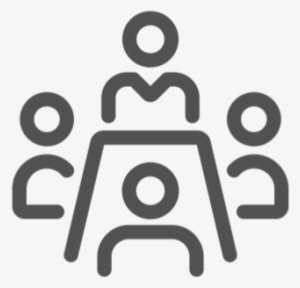 Icon Of People At Table - Face To Face Icons Png #2037278