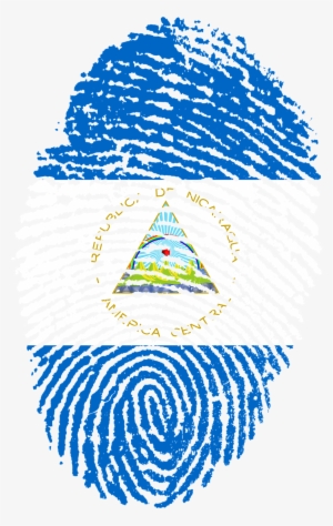 Nicaragua, Bandera, Huella Digital, País, Orgullo Nicaragua - Data Privacy Act Of 2012 #2037651