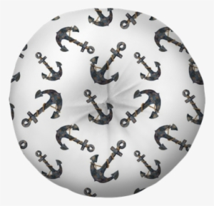 Watercolor Seamless Pattern With Anchors - Watercolor Painting #2038074