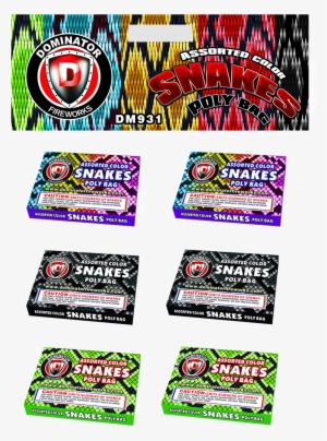 Assorted Color Snakes 6 Packs Of - Fireworks #2038318