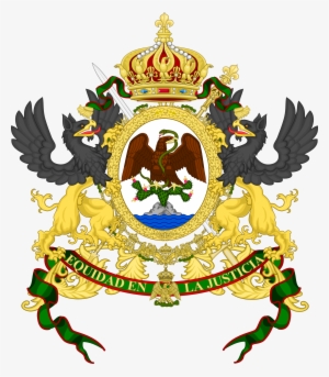 El Verdadero Escudo Nacional De Mexico Atl Tlachinolli - Flag: Second Mexican Empire #2038507