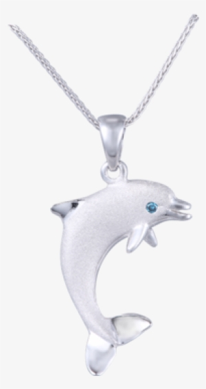 Denny Wong 20mm 14k White Gold "jumping Single" Dolphin - Blue Diamond #2038724