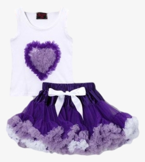 Purple Heart & Pettiskirt & Top Set - Purple Heart Services Foundation #2039446