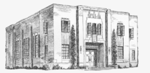 College Drawing Old Building - Wichita Community Theater #2040131
