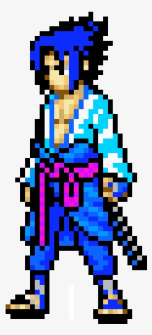 Sasuke Uchiha - Pixel Art #2041703