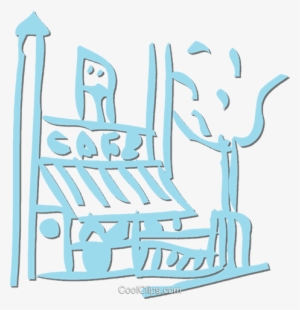 Sidewalk Cafe Royalty Free Vector Clip Art Illustration - Poster #2042003