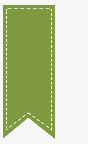 Green Ribbon Bookmark - Vertical Ribbon Banner Png #2042906