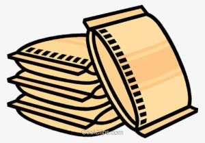 Bag Of Concrete Royalty Free Vector Clip Art Illustration - Saco De Cimento Vetor #2043088