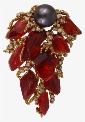 18k Gold Gilbert Albert Meteorite Diamond Tahitian - Pearl #2043448