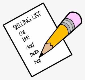 Spelling List Clipart - Spelling Clipart #2044197