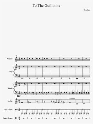 To The Guillotine Sheet Music Composed By Heather 1 - Diagram #2044335