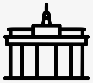 Berlin Brandenburger Tor Germany Comments - Berlin Png Icon White #2044567