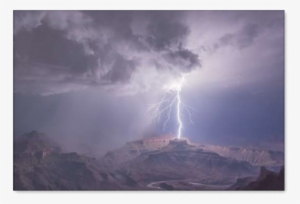 Main Strike Grand Canyon Landscape Canvas - Lightning #2044706