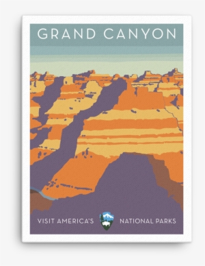 Grand Canyon Canvas - Santa Fe Railroad, Grand Canyon National Park, Arizona, #2044810