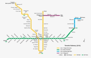 Ttc Subway Map 2018 - Toronto Subway Eglinton Line #2044857