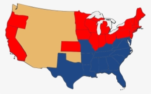 Slave And Free States Before The American Civil War-unbiased - American Civil War Png #2045028