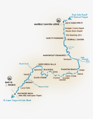 Grand Canyon River Map #2045257