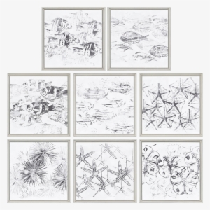 Sea Life Batik Pk/8 - Giclee Print: Sealife Batik V By June Erica Vess : #2045934