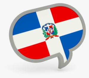 Illustration Of Flag Of Dominican Republic - Czech Flag Speech Bubble #2046182