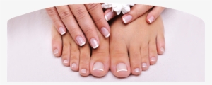 The Diamond Ring - Pink And White Toes Nails #2046876