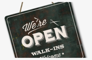 Barbershop Open Monday - Barber Open Sign #2046996