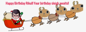 Nonrelatable Riku's Birthday Sleigh - Santas Sleigh Clipart #2047114