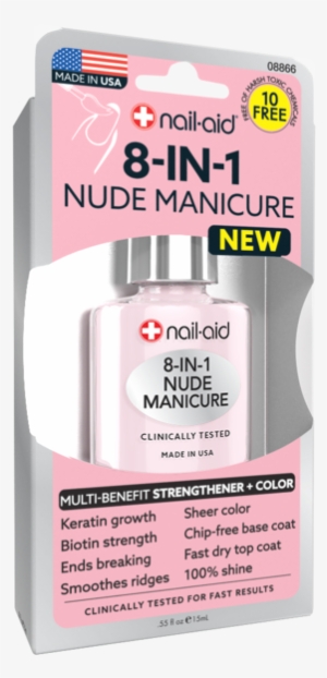 8 In 1 Nude Manicure - All The Plus Nail Aid Polishes #2047442