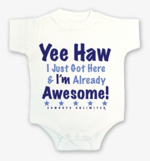 "yee Haw" Cowboy Creeper/onsie - Because Im Gay Sticker #2047973