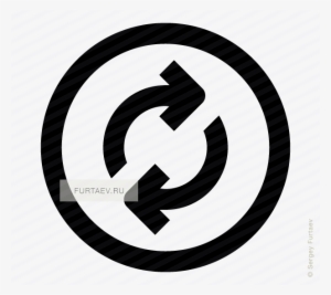 Vector Icon Of Sync Arrow Inside Circle - Information Animation #2048011