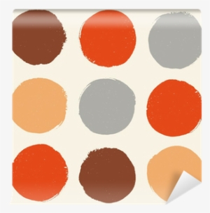 Color Pattern With Grunge Circles Wall Mural • Pixers® - Watercolor Painting #2049944
