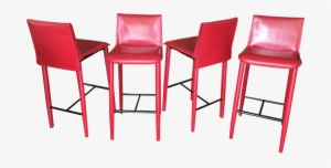 Red Leather Bar Stools Beautiful Fasem Of Italy Relaix - Italian Red Leather Bar Stool #2051095