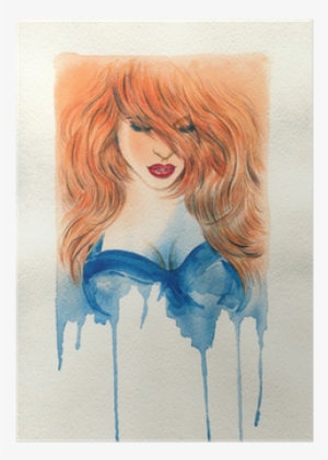 Watercolor Illustration Poster • Pixers® • We Live #2054779